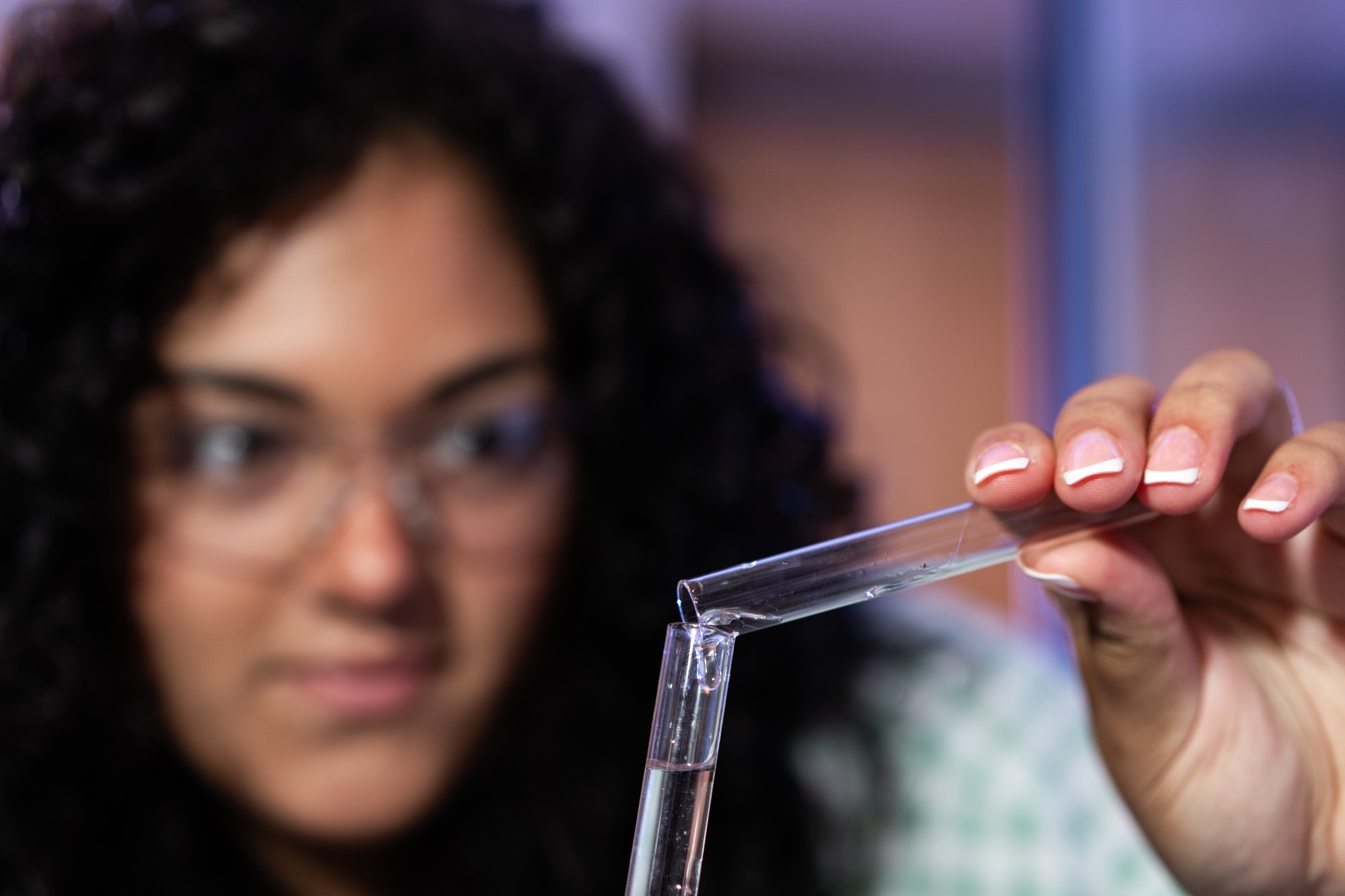 student summer scholars working in lab